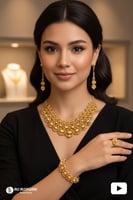 طقم ذهب عيار 21 - إيطالي