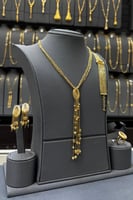 طقم ذهب الشال الايطالي سادة