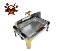 سفنديش سخان غطاء زجاجي ذهبي و فضي 9لتر