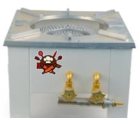 موقد شعله ابيض 2مفاتيح الكبير