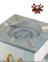 موقد شعله ابيض 2مفاتيح الكبير