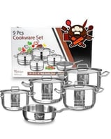 طقم قدور تركي 9 قطع من ماركة Hascevher