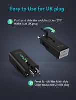 راس شاحن جداري راف باور نانو 30 واط منفذ PD