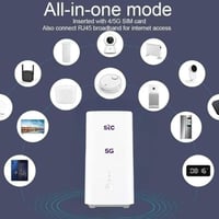 راوتر 5G CPE 5 من STC لون ابيضH155-381 يدعم جميع ا...