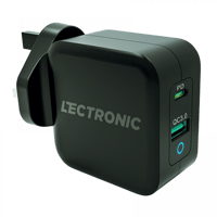 فيش جداري من لكترونيك بقوة 65 واط منفذين