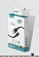 كيبل قماش ليون اكس USB الي ايفون 1 متر