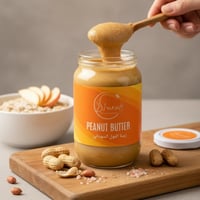 زبدة الفول السوداني مع ملح الهمالايا