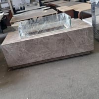 منقل غاز رمادي مائل للبني بديل الرخام