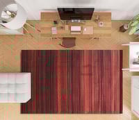 سجاد دهلاء احمر-اسود - زخرفة فنية حديثة