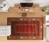 سجاد دهلاء أحمر - زخرفة فنية حديثة