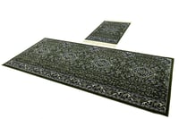 سجادة صلاة الروضة مع المأمومين (أخضر غامق)