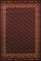 سجاد دهلاء احمر-اسود - زخرفة فنية حديثة