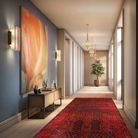 سجاد ياقوت احمر - اسود