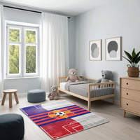 سجاد ميرال للأطفال - تصميم نجوم الكرة لغرف الأطفال