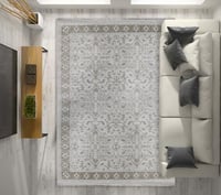 سجاد فريدة كريم - بيج - نقشة ناعمه