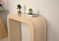 طاولة مدخل كونسول بديل الرخام بتصميم ترافرتينو مقو...