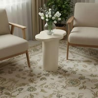 طاولة جانبية "غيمة" لون أوف وايت (كريمي) بتصميم مو...