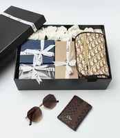 هديه رجاليه طقم نظارة مع شنطة يد رجالي