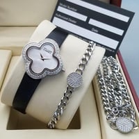Van Cleef & Arpels Black Women's Watch with White...