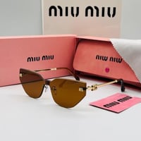 نظارة شمسية نسائية ميو ميو بني