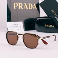 نظارة برادا الشمسية الرجالية الفاخرة - عدسات زجاجي...