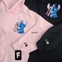 هودي ستيتش وانجل للعشاق | طباعة اسم وحرف حسب الطلب