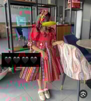 فستان يوم التأسيس اطفال الاحمر