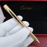 Cartier Santos Gold Engraved Pen - قلم كارتير سانت...