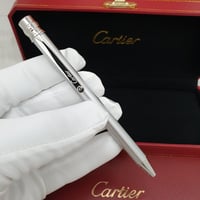 Cartier Santos Slim Pen Silver and Gold - قلم كارت...