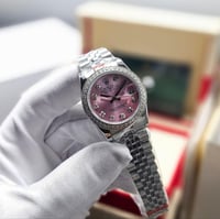 Rolex Datejust 31mm Pink Crystal Watch - ساعة رولك...