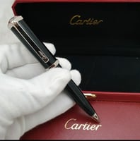 Cartier Santos Rose Gold & Silver Pen - قلم كارتير...