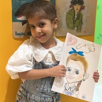 رسم كاريكاتيري A4 ملون