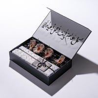 بكس إهداء قماش +تغليف ورد