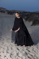 بشت اسود منقوش