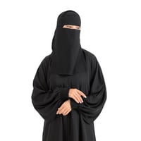 نقاب بدون إسم السعودي – نقاب أسود أنيق للنساء | مط...