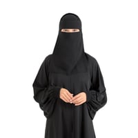 نقاب بدون إسم السعودي – نقاب أسود أنيق للنساء | مط...