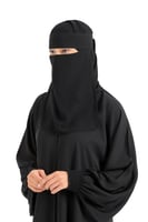 نقاب بدون اسم العربي – نقاب محتشم بخياطة مزدوجة وم...