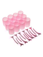 24قطع/طقم كبير بكرة الشعر مع مقاطع , قبضة ذاتية بك...