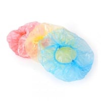 قبعة بلاستيكية للأستحمام استخدام مره واحدة