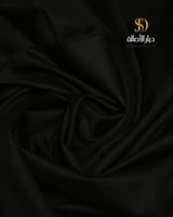 قماش شتوي مقلم اسود