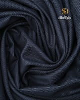 قماش شتوي نقش اكسفورد كحلي فاتح