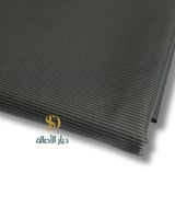 قماش رصاصي مقلم رفيع