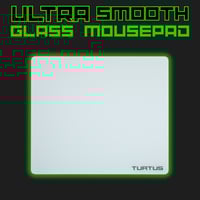 ماوس باد تورتس زجاجية – أبيض | TURTUS Gaming Glass...