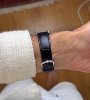 ساعة كارتير كلاسيك سير جلد مينا اسود