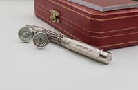 قلم كارتير لون فضي منقوش