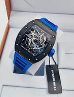 ساعة ريتشارد ميل سير ازرق ومينا أسود