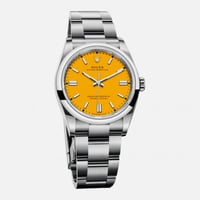 ساعة رولكس بربتشوال مينا اصفر