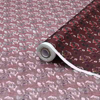 قطن ديجيتال بنقشة الورود الداكنة