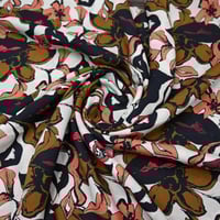 فسكوز بنقشة أزهار مجردة