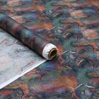 قطن نسائي نقشة ليبرتي شعيرات ملونه